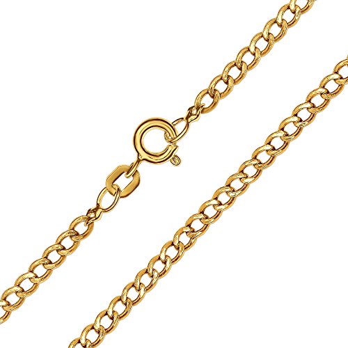CLEVER SCHMUCK Set Goldener Kleiner Taufring Engel rund mit Zirkoniastein glänzend und Kette Weitpanzer 34 cm, beides 333 Gold 8 Karat im Etui - 3