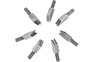 HEMORE Chamfering Tool,Chamfer Planer Cutter Heads Woodworking Edge Corner Plane Hand Chamfering Plane 7PCS