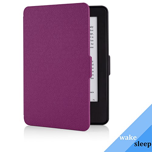 Kindle 7.Gen Hülle Case – MoKo Superleicht PU Leder Tasche Schutzhülle Schale für Amazon E-reader Kindle (7. Generation – 2014 Modell)(Nur Geeignet für Kindle 2014 Modell mit Touchscreen), Violett - 6