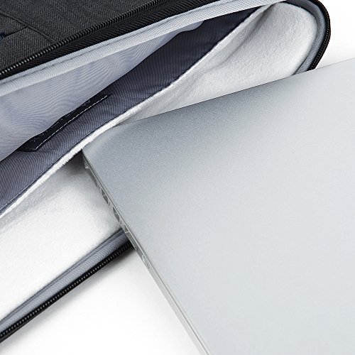 Acxeon Business Laptop Netebook Hülle Sleeve Tasche einfachen Stil Wasserabweisendes Nylongewebe Notebook Sleeve für MacBook Air / Pro Retina, Surface pro4, Ultrabook /Netbook (13.3″, Grau) - 6