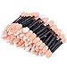 eBoot Disposable Dual Sided Eyeshadow Brush Sponge Tipped Oval Makeup Applicator, 100 Packs