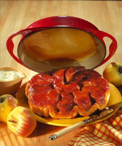 Le Creuset Gusseisen Tatin-Backform 28 cm, kirschrot - 4