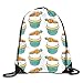 Produktbild show best Carrot Cupcakes Carrot Cake Easter Spring Sweets White Drawstring Gym Bag for Women and Men Polyester Gym Sack String Backpack for Sport Workout, School, Travel, Books 14.17 X 16.9 inch
