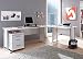Produktbild moebel-eins Office Line Winkelkombination Schreibtisch Ecktisch Tisch Bürotisch in weiss