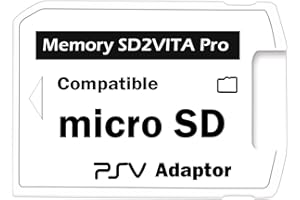 Grapelet Adaptateur SD2Vita Pro 5.0 pour Carte mémoire Micro SD PSVITA de PS Vita 3.60 Henkaku, Couverture complète