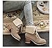 Produktbild ZHRUI Damenschuhe - High Heel Cotton Boots/Anti-Skischuhe/Schnürsenkel Herbst und Winter warme Damenschuhe 37-43 (Farbe : Buff, Größe : 42)
