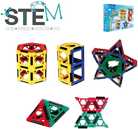 Klikko model building set - 105 pieces - Ages 5 + Engineering Education Toy, Best gifts for boys and girls with brain training &amp; development/STEM concept learning