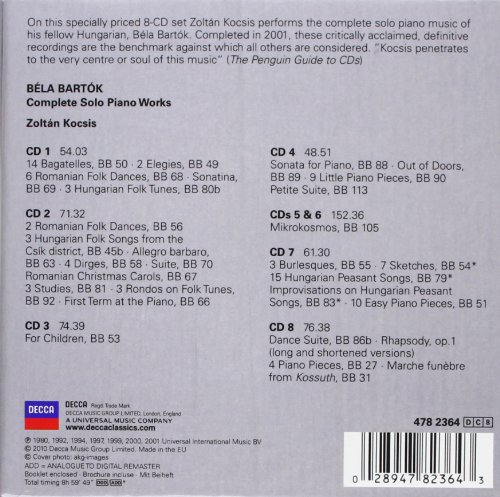 Bartók: Complete Solo Piano Works (Decca Collectors Edition) Bartók: Complete Solo Piano Works (Decca Collectors Edition)