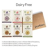 Purition frullato confezione assaggio con gusti assortiti Vegano (6 x 40 g) Integratore proteico per una sana perdita di peso e recupero post allenamento – Bere o mescolare in porridge o yogurt