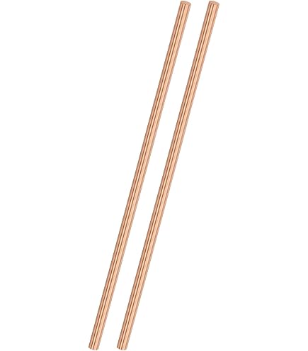 Produktbild von M METERXITY 10 Kupfer-Rundstäbe – 2 Mm X 250 Mm, T2 Reinkupfer – Poliert, Rostfrei, Leitfähig – Für DIY, Schmuck, Elektronik & Modellbau