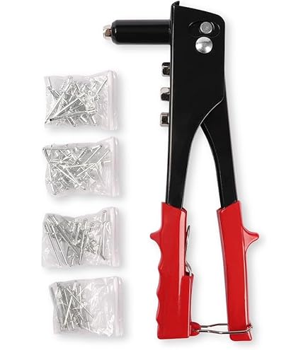Rolson Four Head Rivet Gun: Comes With 60 Rivets 44409