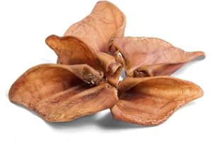 Bonya Smile Orejas de Cerdo para Perros - 10 Unidades, Snack Natural y Saludable para la Masticación