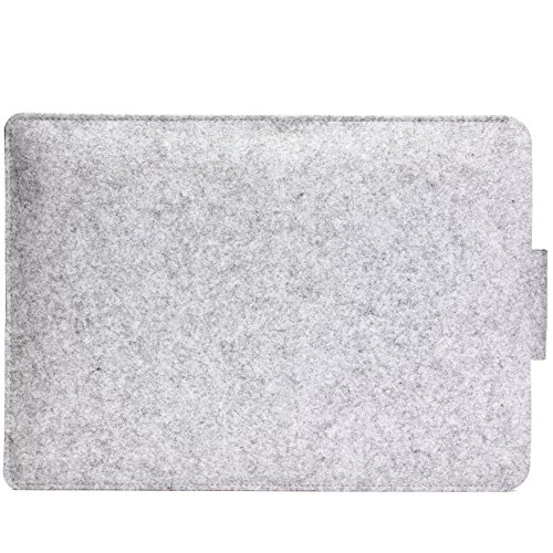 Original Urcover® 11,6 Zoll FILZ Laptop Tasche und Tablet Hülle passend für Ihr iPad, Lenovo Tablet, Samsung Tab, Netbook und viele weitere mobile Endgeräte [deutscher Fachhandel] Hell Grau - 3