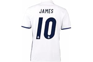 CBUJSS-Sports 2016 2017 Real Madrid CF 10 James Rodriguez casa Calcio Maglia in Bianco