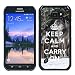 Produktbild Hülle Case Schutzhülle Cover Premium Case // Q01013267 keep calm and carry on 611 // Samsung Galaxy S6 Active SM-G890 (Not Fit S6)