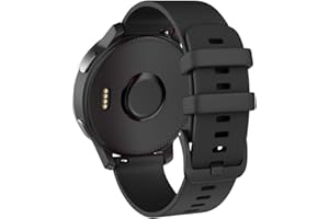 ISABAKE Strap for Garmin Vivoactive 4, Forerunner 255/265, 22mm Silicone Quick Release Replacement Band for Samsung Gear S3 Frontier/Classic Watch