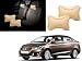 Autopearl - Premium Make Beige Dots CV Car Neck Rest Pillow For - Maruti Suzuki Ciaz RS.489.00