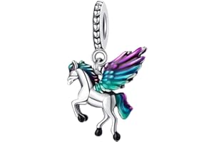 GOUWO Breloques en Argent 925 Pour Bracelets et Colliers Compatibles Avec Les Bracelets Pandora Cadeaux d'anniversaire Halloween Fête Des Mères Saint Valentin Pour Femmes Mère Fille Vous-même