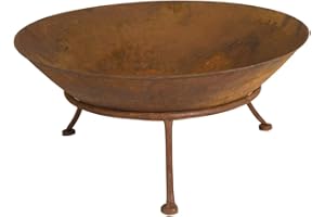 BOLTZE Brasero Seona, efecto oxidado, 47 cm de diámetro