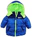 iXtreme Baby Boys Newborn Color Block Hooded Winter Puffer Jacket Coat, Royal, 3-6 Months