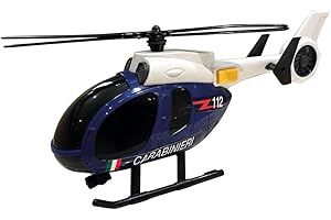 ODS - Silver Wheel - Elicottero Carabinieri con Luci e Suoni, Eliche Mobili, Misura 20,8 x 7,5 x 12,5 cm, Batterie Incluse, Età Consigliabile 3+