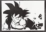  Póster Son Goku Bola De Dragón Grafiti Hecho A Mano - Handmade Street Art - Artwork