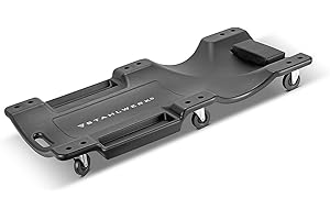 ‎STAHLWERK STAHLWERK XXL Kfz-Rollbrett RC-40 ST mit 500 kg Tragfähigkeit und 6 beweglichen Rollen, ergonomisches Montagerollbrett | Montageliege | Werkstattrollbrett | Werkstattliege aus robustem Kunststoff