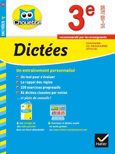Download Dictées 3e: cahier de révision et d'entraînement Download Dictées 3e: cahier de révision et d'entraînement