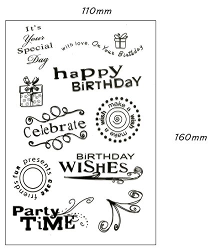 be fancy! Silikonstempel Set – Clear Stamps – Stempel – 47-teilig – transparent - 6