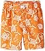 Ixtreme Baby Boys Infant Turtle Swim Trunk Rashguard Board Short, Orange, 24 Months