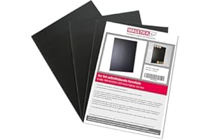 MAGSTICK easydruck24de Set di 3 ferrofoil autoadesivi DIN A4 I Fogli ferrosi grezzi non rivestiti I diy I Primer adesivo flessibile I mag004