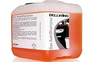 DELLWING shampoo per auto concentrato 5 l - shampoo altamente professionale per la tua autovettura - diluibile fino a 1:100