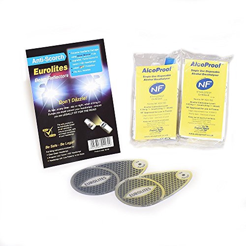 2 Piece European Travel Kit Headlamp Beam Deflectors Headlight