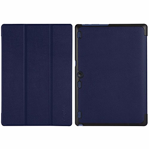 EasyAcc Lenovo Tab 2 A10-70 / Lenovo TAB3 10 Plus / Tab 2 A10-30 Hülle, Ultra Dünn Hochwertiges PU Leder Case – mit Standfunktion und Automatischem Schlaf Funktion für Lenovo TAB3 10 Plus/ Tab 3 10 Business/ Tab 2 A10-70/ A10-70F/ A10-70L / Tab 2 A10-30/ A10-30F/ A10-30L (Dunkelblau, Kunstleder, Ultra Dünn) - 8