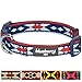 Produktbild Blueberry Pet Vintage Dreieck Tribal Muster Verstellbare Hundehalsband, Basic Gepolsterte Neopren, passende Leine und Geschirr separat erhältlich