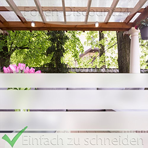 (EUR 4,17 / Quadratmeter) Sichtschutzfolie Milchglasfolie Sandstrahlfolie SATINIERT PREIS TIP! 1 Meter x 1,20 METER TOP - 2