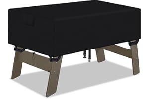 WLDGQGE 600D Oxford-Stoff Tischfußball-Abdeckung,wasserdicht Kickertisch AbdeckungKann Ihre Tischfußball schützen,Schwarz,160 x 115 x 50 cm