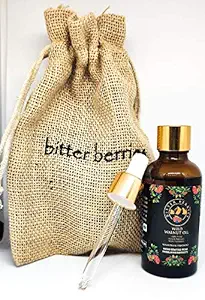 Bitter Berries 100% Natural, Pure, Cold Pressed, Wild Crafted Walnut Oil For Hair & Skin Care , (Edible) Akhroat Ka Tel (50ml)