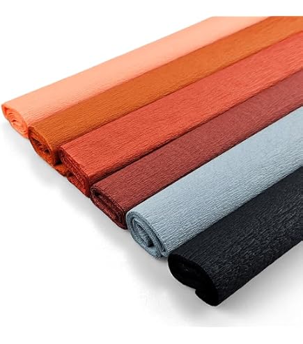 Staufen Krepppapier – 10 Rollen, Orange, 50x250 Cm, Ideal Zum Basteln & Dekorieren
