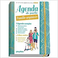 Le Calendrier De La Famille Organisée 2023 2024 Agenda De Poche De La Famille Organisée 2022 - Bleu (De Sept 2021 À  Décembre 2022): S'organiser N'a Jamais Été Aussi Simple ! - Bouthors,  Clotilde, Broust, Jean-Louis, Marigliano, Karine, Collectif, Ultraviolette  - Livres - Amazon.fr