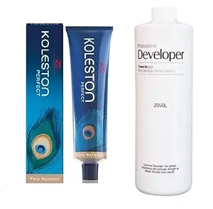 Koleston Perfect Professional Hair Color 22/0 (Black Intensive) + 20 VOL Developer 250 ML