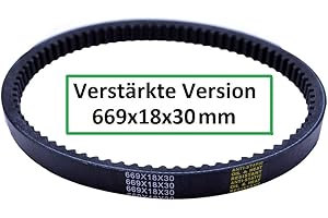 RV-PARTS Antriebsriemen Zahnriemen Keilriemen Baotian Rex 4Takt RS 450 GY6 669x18x30