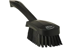 Vikan 41929 styv tvätt/skrubbande handborste, kort handtag, 270 mm