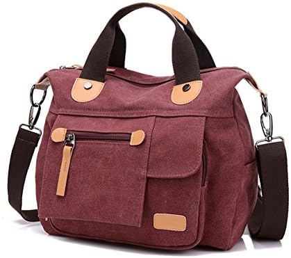 Korean-style single- shoulder bag/Travel bag/Canvas bag/Retro slung bags/Casual ladies bag-E