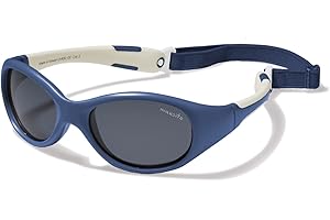 Mausito Occhiali da sole bambini 2-4 anni & 5-8 anni | FLESSIBILI Occhiali da sole bambino 100% PROTEZIONE UV | Fascia regolabile e rimovibile | Senza BPA