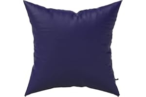 Essentials2publik premium 45x45cm waterproof garden filled cushion- Outdoor Seating patio Furniture- Standard Square made of breathable fabric throw pillow covers pad filled (Navy)