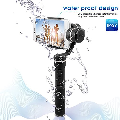 Feiyutech SPG versione aggiornata splash-proof design 3Â assi palmare stabilizzatore del giunto cardanico per iPhone Huawei Samsung Galaxy moto LG Xiaomi smartphones GoPro 5/4/3