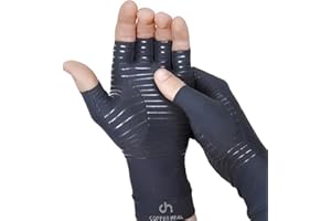 COPPER HEAL Gants Compression Soigner Arthrite - Meilleur gants Medico en cuivre pour la polyarthrite rhumatoïde du canal carpien, problèmes musculosquelettiques et l’arthrose tendinites.