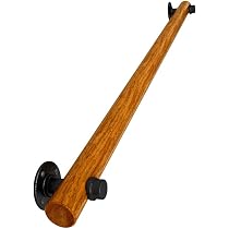 Toilet Safety Rails For Seniors - Wood Color Adjustable Bathroom Handles For Elderly