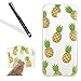Produktbild Galaxy A5 2017 Hülle,HandyHülle für Samsung Galaxy A5 2017,Leeook Kratzfeste Scratch-Resistant Hülle TPU Case Schutzhülle Silikon Crystal Kirstall Clear Case Durchsichtig Cartoon Ananas Malerei Muster Transparent Weichem Silikon Schutzhülle Handy Gürtel Tasche Schutzhülle Hülle Case Cover Abdeckung Etui TPU Bumper Schale für Samsung Galaxy A5 2017 + 1 x Schwarz Eingabestift-Ananas